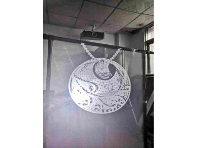 全息膜深圳厂家批发 互动展览橱窗展示 正背投全息膜图2