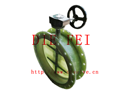 蜗轮玻璃钢蝶阀图2