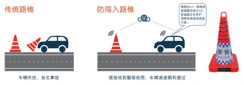 充电式led路锥